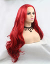 13*3" Lace Front Wigs Synthetic Long Wavy 24" 130% Density