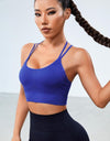 Strappy Scoop Neck Sports Bra