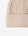 Waffle-Knit Cuff Beanie