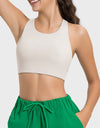 Cutout Round Neck Active Tank