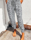 Leopard Pocketed Long Pants