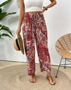 Printed Wide Leg Pants