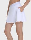 Pocketed Elastic Waist Active Skirt