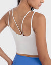 Double Strap Ribbed Sports Cami