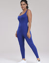 Wide Strap Sleeveless Active Jumpsuit