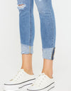 Kancan Distressed Cat's Whiskers Button Fly Jeans