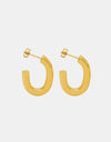 Titanium Steel Gold-Plated Earrings