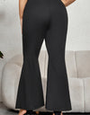 Plus Size High Waist Flare Pants