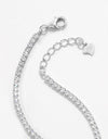 925 Sterling Silver Inlaid Zircon Bracelet