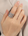 Titanium Steel Multi-Layered Ring