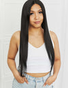 13*2" Long Lace Front Straight Synthetic Wigs 26" Long 150% Density