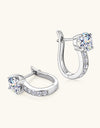 2 Carat Moissanite 925 Sterling Silver Earrings