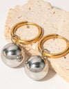 18K Gold-Plated Copper Ball Drop Earrings