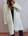 Open Front Long Sleeve Cardigan with Pockets