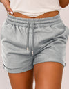 Drawstring Waist Cuffed Shorts