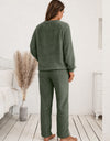 Ivy Lane Teddy Long Sleeve Top and Pants Lounge Set