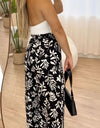 Full Size Printed High Waist Wide Leg Pants