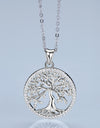 Adored 925 Sterling Silver Moissanite Tree Pendant Necklace