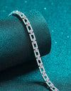 3.2 Carat Moissanite 925 Sterling Silver Bracelet