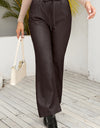 Drawstring Wide Leg Long Pants