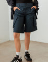 Le Lis Navy Cargo Bermuda Shorts