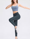 Wide Waistband Slim Fit Long Sports Pants