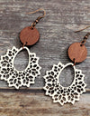 Geometric Cutout Dangle Earrings