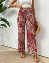 Printed Wide Leg Pants