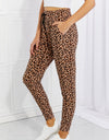 Leggings Depot Full Size Spotted Downtown Leopard Print Joggers