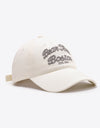 Embroidered Graphic Adjustable Baseball Cap