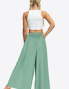 Smocked Split Wide Leg Long Pants