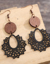 Geometric Cutout Dangle Earrings