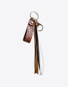 Genuine Leather Tassel Keychain