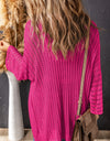 Openwork Open Front Long Sleeve Cardigan