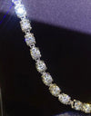 10 Carat Moissanite Platinum-Plated Bracelet