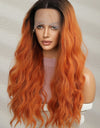 13*2" Lace Front Wigs Synthetic Long Wave 24" 150% Density