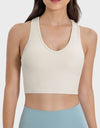 Scoop Neck Wide Strap Active Tank