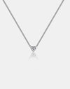 Heart Inlaid Zircon 925 Sterling Silver Necklace