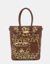 Nicole Lee USA Leopard Large Tote Bag