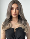 13*1" Full-Machine Wigs Synthetic Long Straight 24"