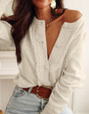 Round Neck Long Sleeve Cardigan