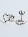 925 Sterling Silver Heart Earrings