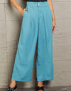 Wide Leg Buttoned Pants