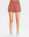 Wide Waistband Sports Shorts with Pockets