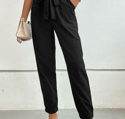 Tie Front Long Pants