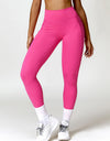 Ruched Pocketed High Waist Active Leggings