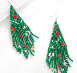 Christmas Beaded Earrings