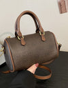 PU Leather Cylinder Handbag