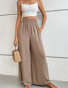 Wide Waistband Relax Fit Long Pants