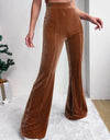 Ribbed High Waist Bootcut Pants